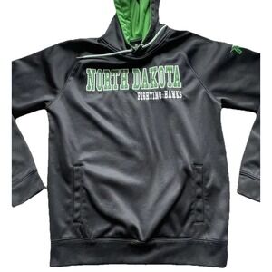 North‎ Dakota Fighting Hawks Men's Hoodie Size Small Embroidered UND Pullover